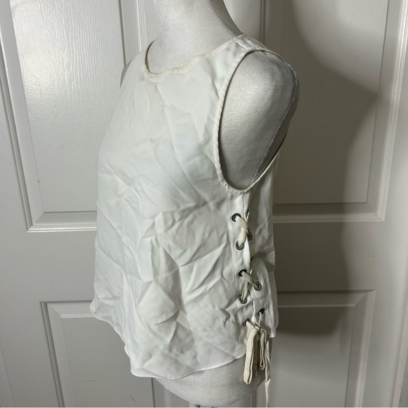 RAG & BONE Eliza Lace Side Boxy Tank Top (size XS) - Picture 3 of 5